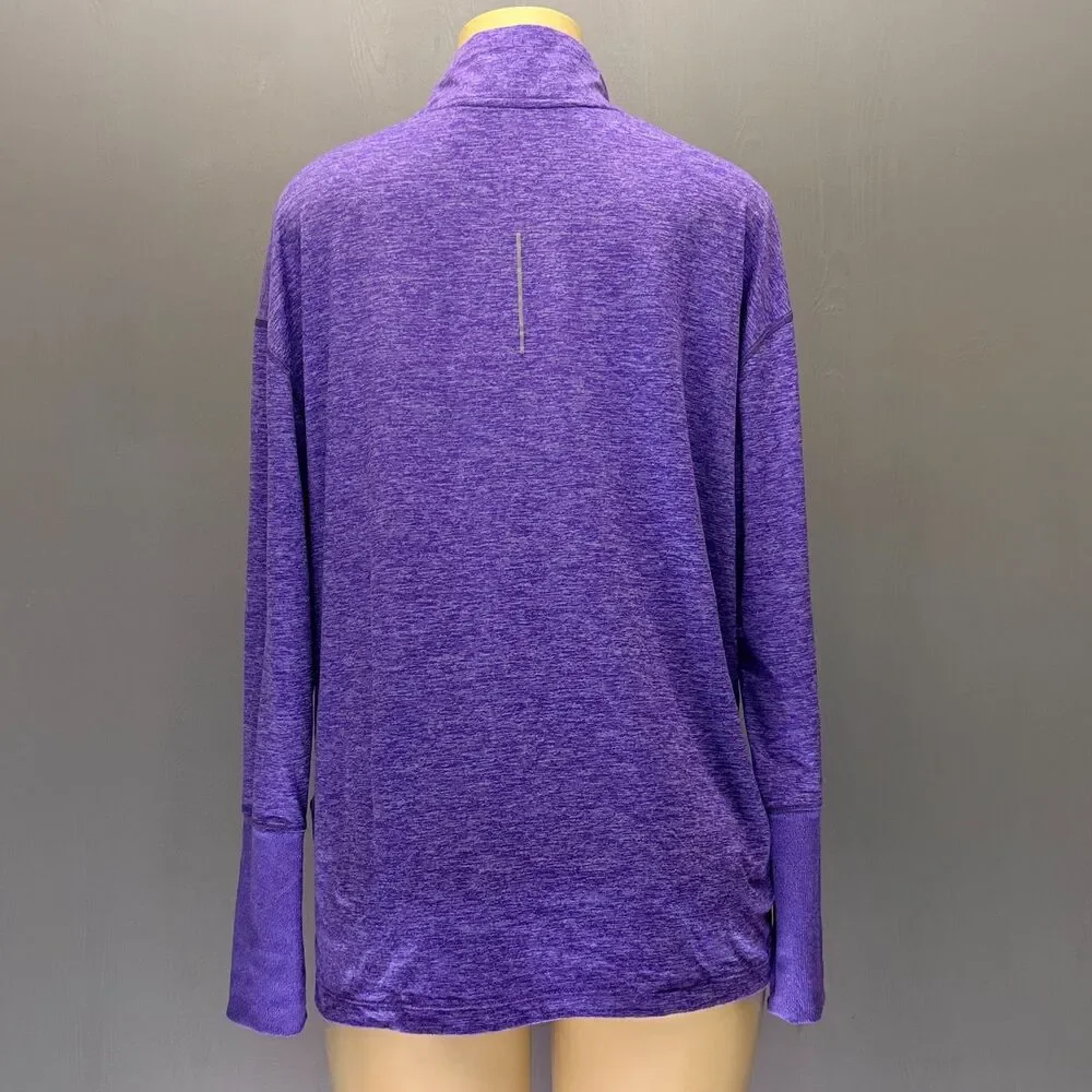 Nike Running Dri-FIT Purple Heather Quarter-Zip Top | Women’s 3X